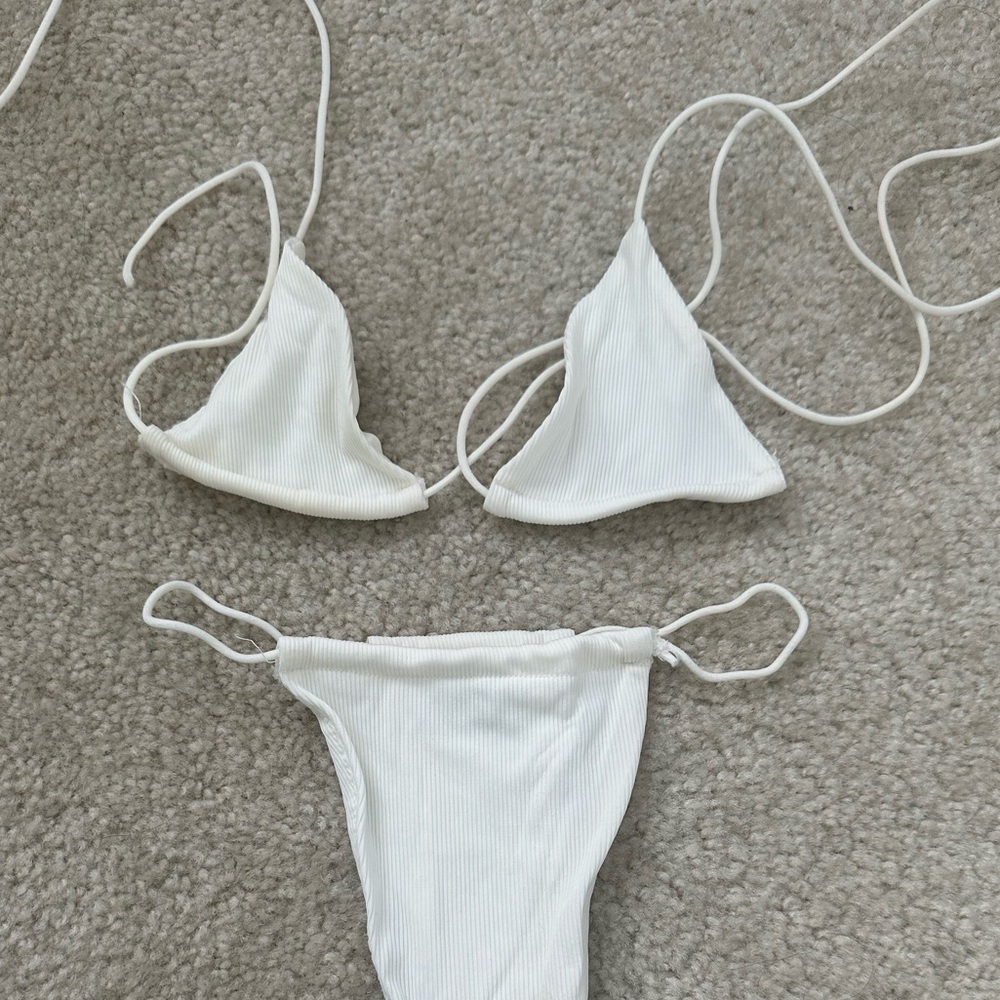 Oh Polly white string bikini